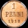 1 penni 1913 year