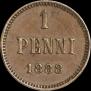 1 пенни 1888 года