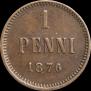 1 пенни 1876 года