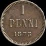 1 пенни 1873 года