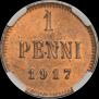 1 penni 1917 year