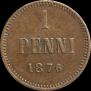 1 пенни 1876 года
