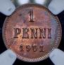 1 пенни 1901 года