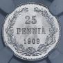 25 пенни 1909 года