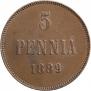 5 pennia 1889 year