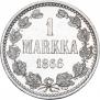 1 markka 1866 year