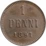 1 penni 1891 year