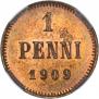 1 penni 1909 year