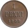 1 penni 1909 year
