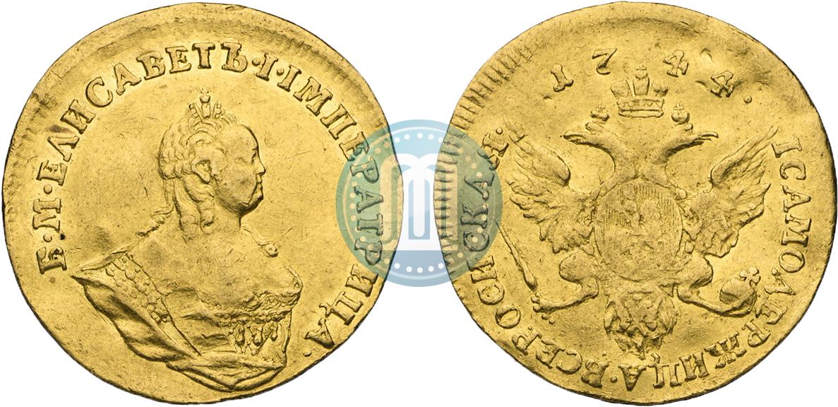 1 червонец 1744 года - цена золотой монеты Елизаветы Петровны ...