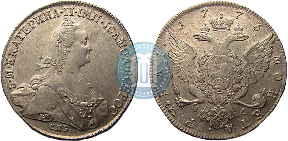 1 Rubl 1773 Goda Spb Fl Cena Serebryanoj Monety Ekateriny 2 Stoimost Na Aukcionah Gurt Shnur Vlevo
