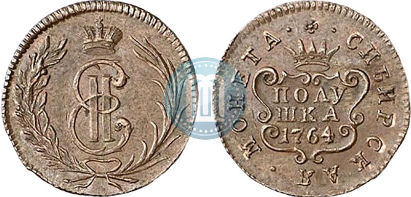 Полушка 1764 года - цена медной монеты Екатерины 2, стоимость на ...