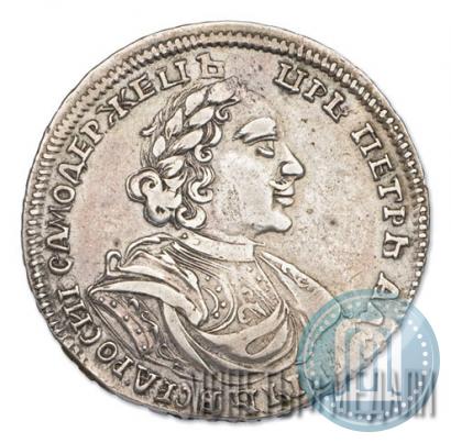 Фото Полтина 1719 года L "Портрет в латах"