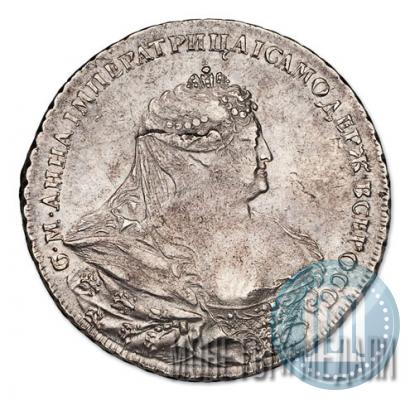 Picture 1 rouble 1737 year  "Portrait by Gedlinger"