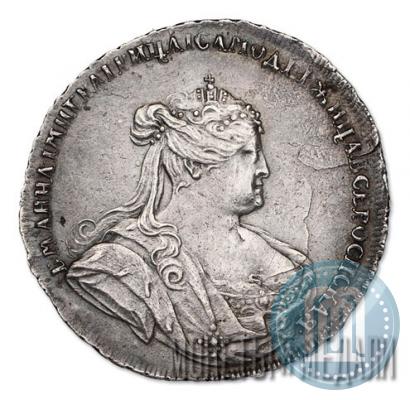Picture Poltina 1738 year  "Petersburg type"