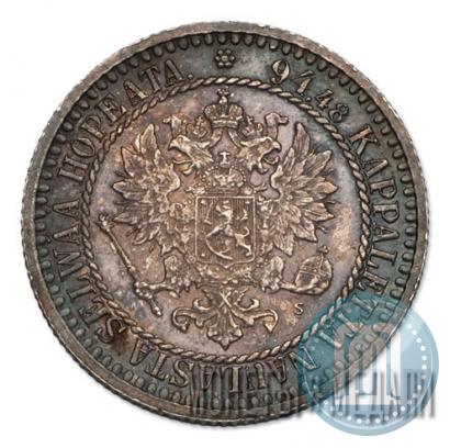 Picture 1 markka 1866 year S 