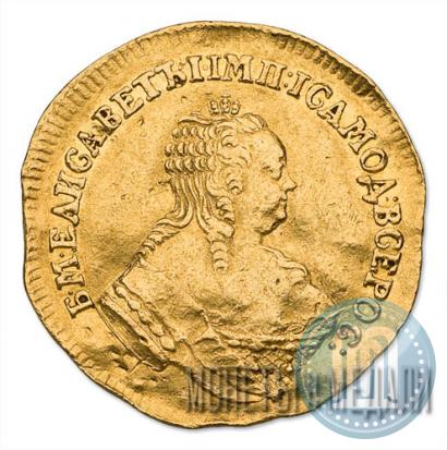 Picture 1 ducat 1751 year  "St. Andrew on the reverse"