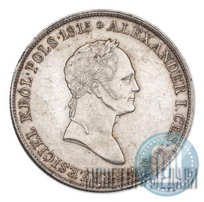 Фото 5 злотых 1833 года KG 