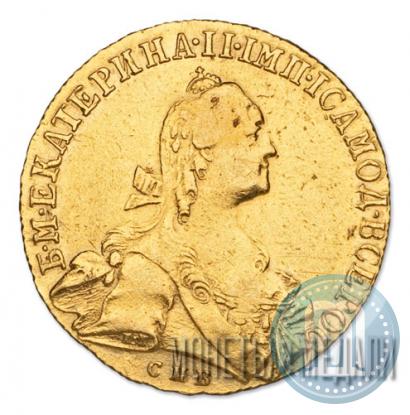 Picture 10 roubles 1766 year СПБ 