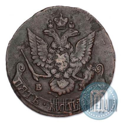Picture 5 kopecks 1788 year ЕМ 
