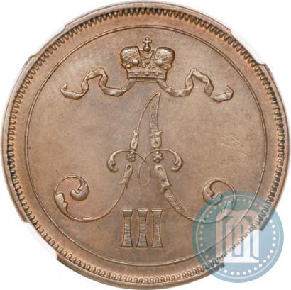 Picture 10 pennia 1889 year  