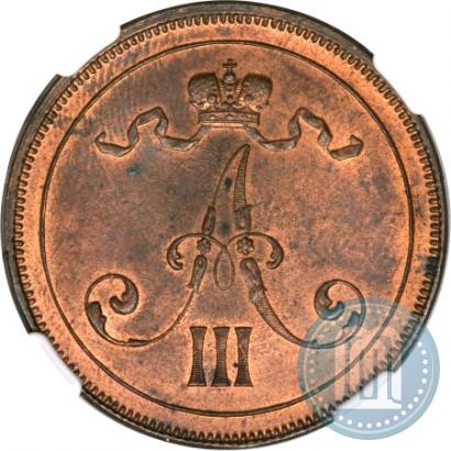 Picture 10 pennia 1890 year  