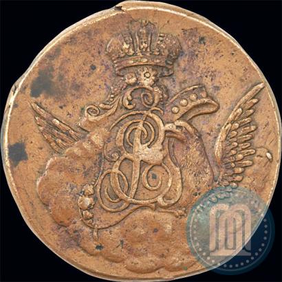 Picture 1 kopeck 1756 year  