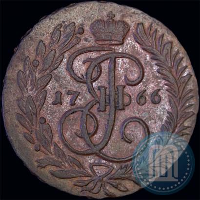 Фото 2 копейки 1766 года ММ 