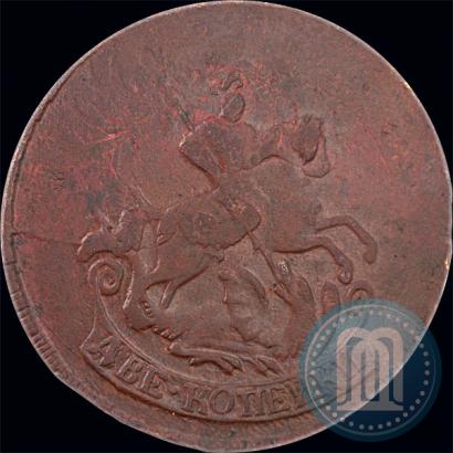 Picture 2 kopecks 1766 year  
