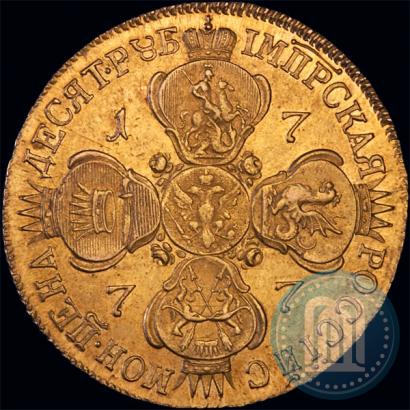 Picture 10 roubles 1777 year СПБ 