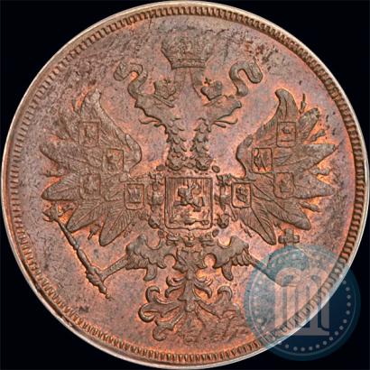 Picture 2 kopecks 1859 year ЕМ 