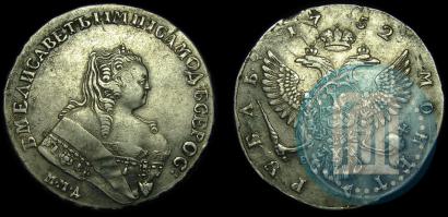 Фото 1 рубль 1752 года ММД-Е 