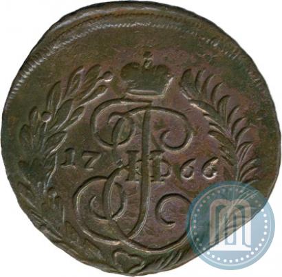 Фото 2 копейки 1766 года ММ 