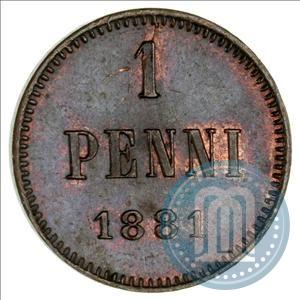 Picture 1 penni 1881 year  