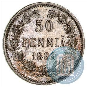 Фото 50 пенни 1889 года L 