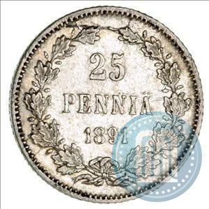 Picture 25 pennia 1891 year L 