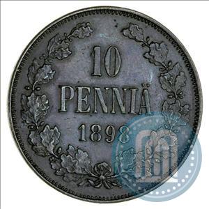 Фото 10 пенни 1898 года  