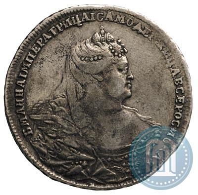 Picture 1 rouble 1738 year  "Moscow type"