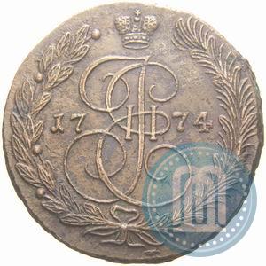 Picture 5 kopecks 1774 year ЕМ 