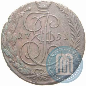 Picture 5 kopecks 1791 year ЕМ 