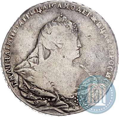 Picture 1 rouble 1738 year  "Moscow type"