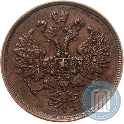 Picture 2 kopecks 1861 year ЕМ 