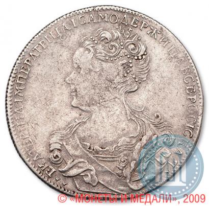 Picture 1 rouble 1726 year СПБ "Petersburg type, portrait turned to the left"