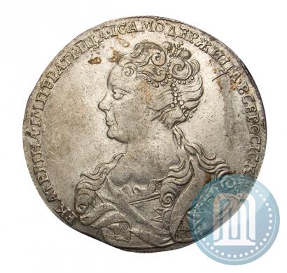 Picture 1 rouble 1726 year  "Moscow type, portrait turned to the left"