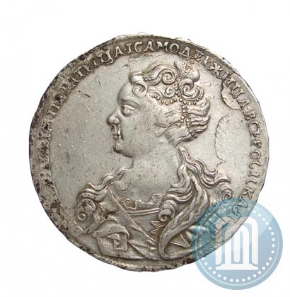 Picture 1 rouble 1726 year  "Moscow type, portrait turned to the left"
