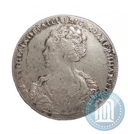 Picture 1 rouble 1726 year СПБ "Petersburg type, portrait turned to the left"