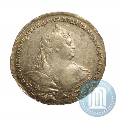 Picture 1 rouble 1737 year  "Moscow type"