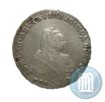 Фото 1 рубль 1747 года ММД 