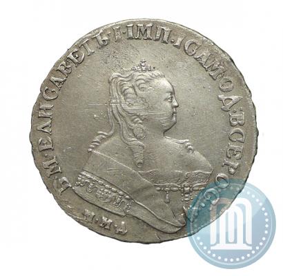 Фото 1 рубль 1749 года ММД 