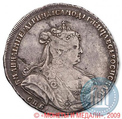 Фото Полтина 1738 года СПБ "Петербургский тип"